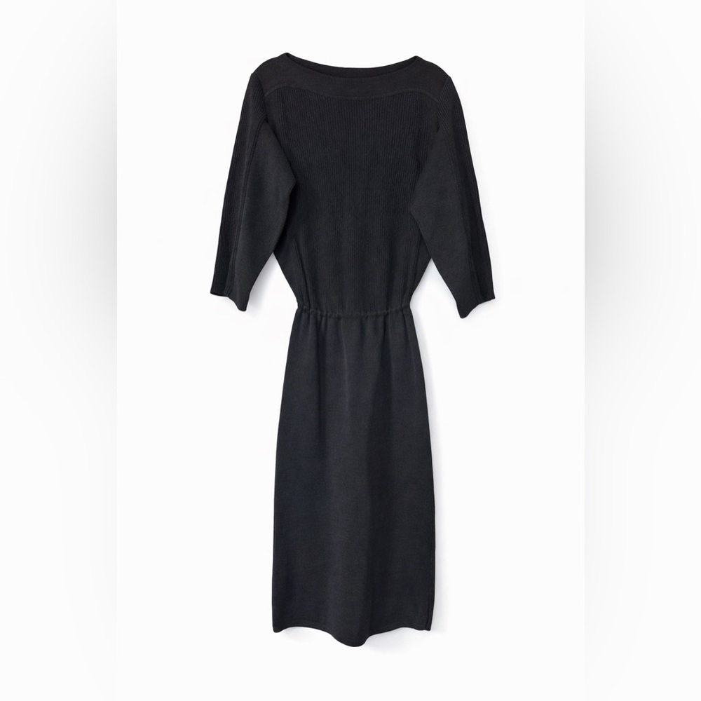 ALAÏA Paris Vintage Ribbed Knit Dress Made in Italy 1989-1993 Archive Piece